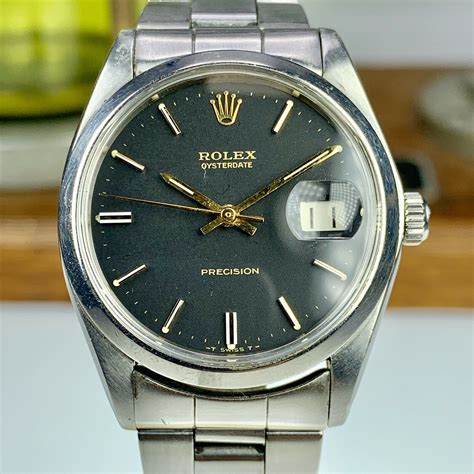 rolex oysterdate precision 6694 gilt tropical|rolex oysterdate precision price.